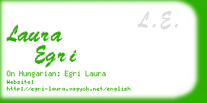 laura egri business card